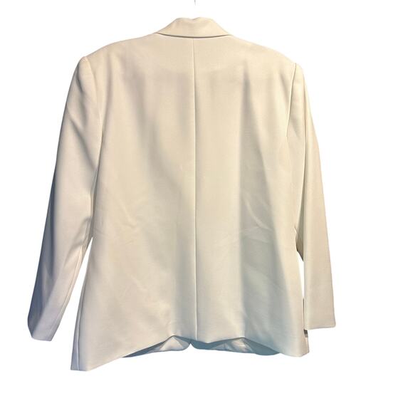NWT Vintage Leslie Fay haberdashery White Blazer Size 16P Layering Professional - Picture 2 of 8